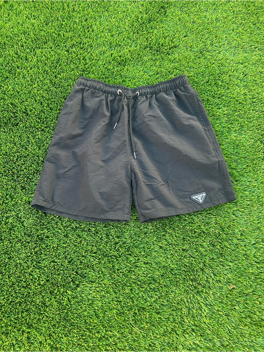 Prada Black Drawstring nylon Athletic Shorts